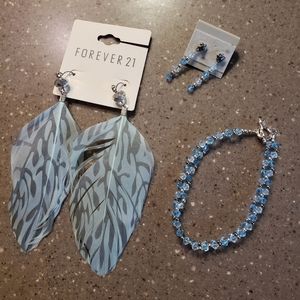 Bracelet and earrings set